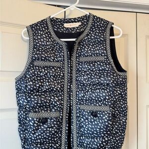 Tory Burch Navy and White Vest